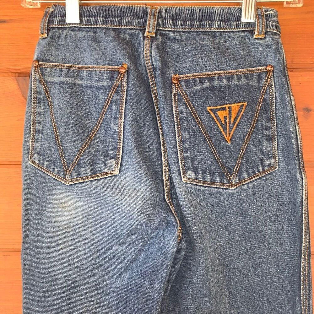 Vintage 70s Jeans Gloria Vanderbilt by Murjani Dark Denim Jeans Size 7 100% Cott
